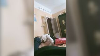 لوكا الشرموطه مع صاحبها احمد في  نيك مصري غرفه نومه وهو مطلع زوبره من البنطلون وبينيك فيها اوي وهو ماسك في بزازها
