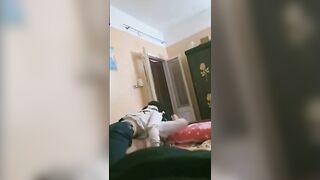 لوكا الشرموطه مع صاحبها احمد في  نيك مصري غرفه نومه وهو مطلع زوبره من البنطلون وبينيك فيها اوي وهو ماسك في بزازها